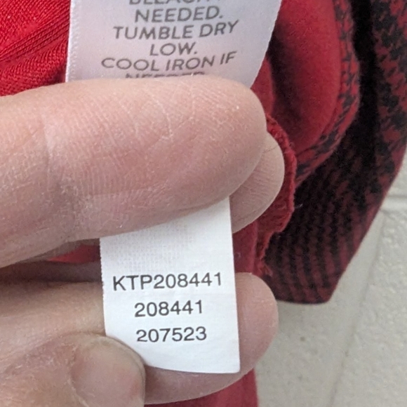 J. Jill size XL black and red plaid tunic - Picture 5 of 11